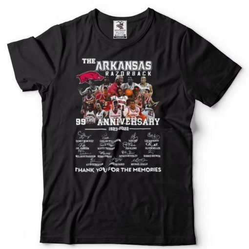 Arkansas Razorback 99th anniversary 1923 2022 memories shirt