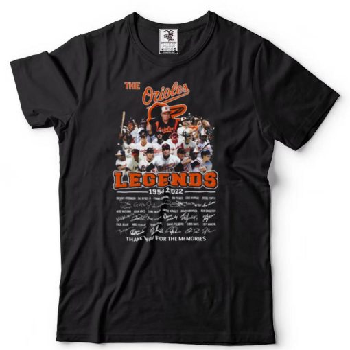 Baltimore Orioles legends signatures t shirts