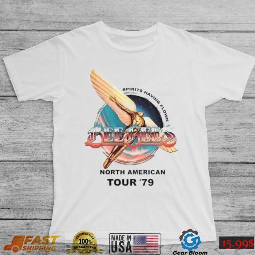 Bee Gees Spirits Having Flown Tour 1979 Vintage T Shirt