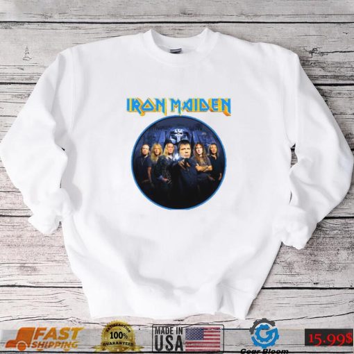 Blue Vintage Art Iron Maiden Band Unisex Sweatshirt