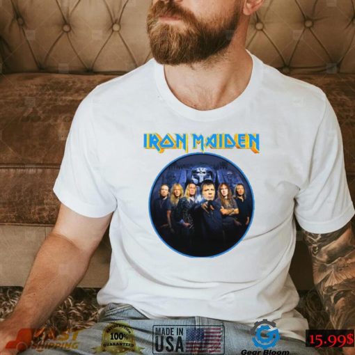 Blue Vintage Art Iron Maiden Band Unisex Sweatshirt