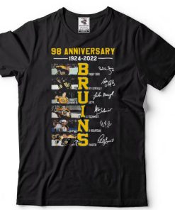 Boston Bruins 98th anniversary 1924 2022 memories signature shirt