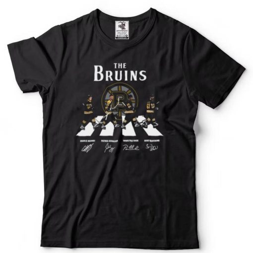Boston Bruins Walking Abbey Road signatures shirt