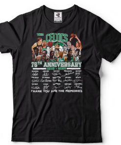 Boston Celtics 76th Anniversary 1946 2022 signatures shirt