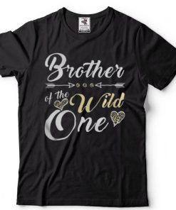 Brother Of The Wild One 1st Birthday Leopard Heart Brother Shirts
