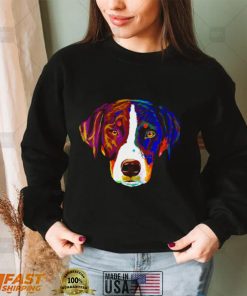 Bunter Splash Hund Appenzeller Sennenhund Shirt