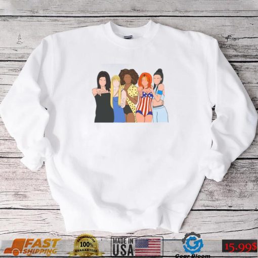 Cartoon Art Spice Girls Band Unisex T Shirt