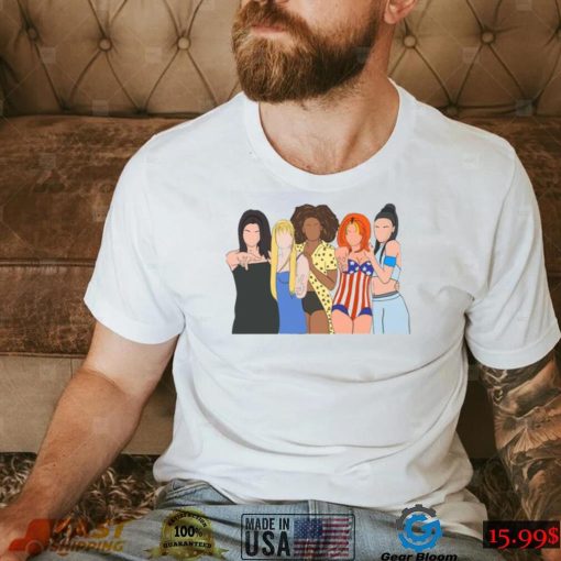 Cartoon Art Spice Girls Band Unisex T Shirt