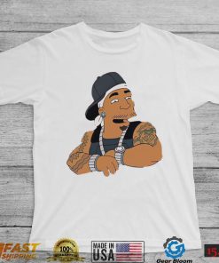 Cartoon Simpson Fifty Rap 50 Cent Rapper Unisex T Shirt