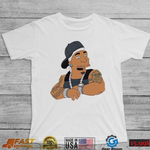 Cartoon Simpson Fifty Rap 50 Cent Rapper Unisex T Shirt