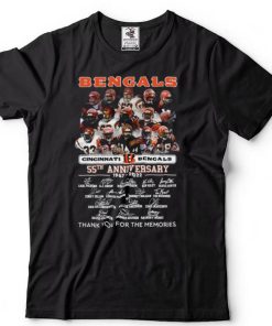 Cincinnati Bengals 55th anniversary 1967 2022 memories signatures shirt