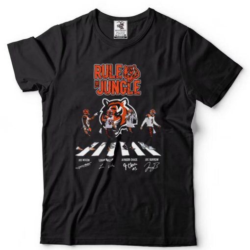 Cincinnati Bengals The Rule Jungle Abbey Road Signatures t shirt