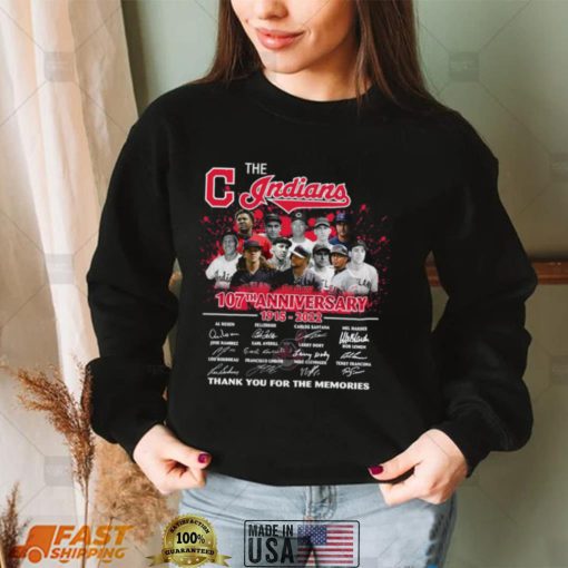 Cleveland Indians 107th Anniversary 1915 2022  t shirt