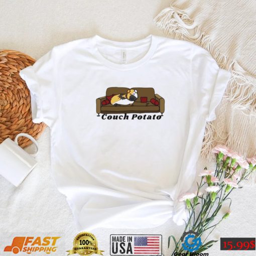 Couch Potato Guinea Pig on sofa shirt