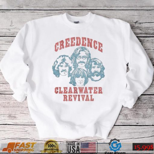 Creedence Clearwater Revival Band Unisex Vintage White Cotton T Shirt