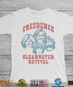 Creedence Clearwater Revival Band Unisex Vintage White Cotton T Shirt