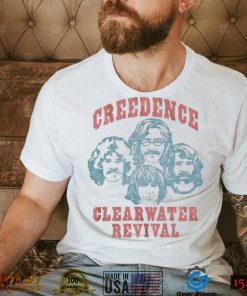 Creedence Clearwater Revival Band Unisex Vintage White Cotton T Shirt