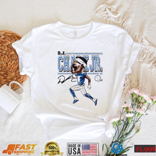 D.J. Chark Detroit Lion Cartoon signature shirt