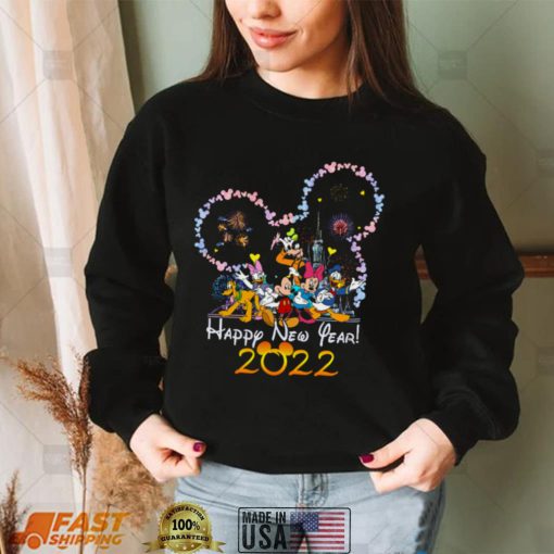 Disney Mickey Mouse And Friends Happy New Year 2022 Shirt