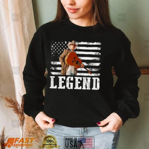 Distressed American Flag  Dwight Yoakam Music Legend Essential T Shirt