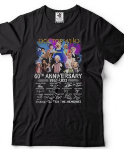 Doctor Who 60th Anniversary 1963 2023 Signatures Thank You For The Memories Shirts