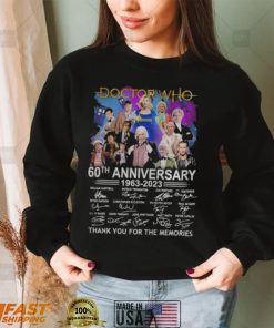 Doctor Who 60th Anniversary 1963 2023 Signatures Thank You For The Memories Shirts