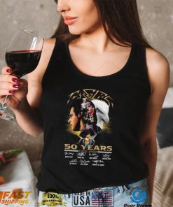 Eagles band 50th anniversary signatures t shirt