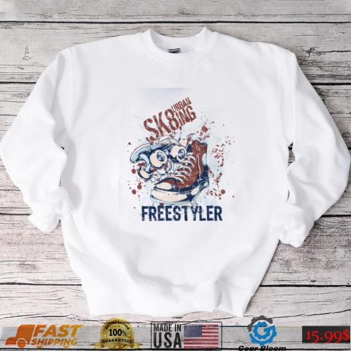 Freestyler Skateboard Design Converse Unisex T Shirt