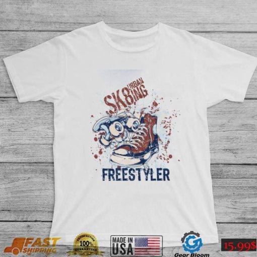 Freestyler Skateboard Design Converse Unisex T Shirt