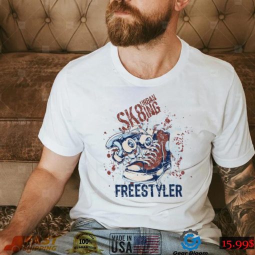 Freestyler Skateboard Design Converse Unisex T Shirt