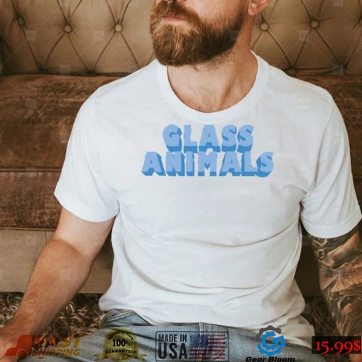 Glass Animals White Wavey Logo Tee Shirt