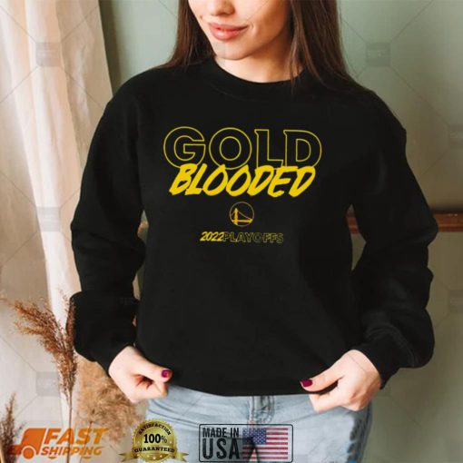 Gold Blooded Playoffs 2022 logo T shirt