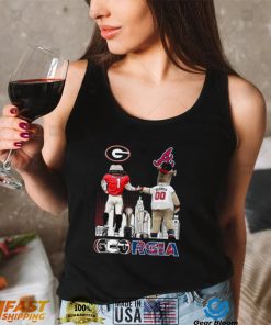 Hairy Dawg Georgia Bulldogs_ Blooper Atlanta Braves t Shirt