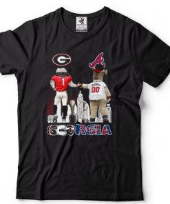 Hairy Dawg Georgia Bulldogs_ Blooper Atlanta Braves t Shirt