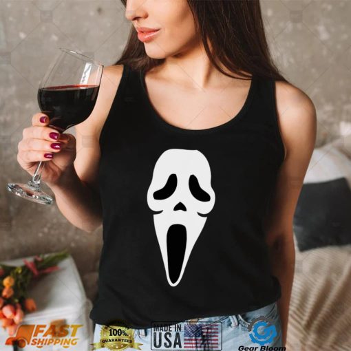 Halloween Ghost Spooky Face Scream Mask Face Shirt