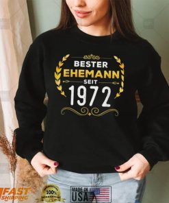 Herren Bester Ehemann seit 1972 Goldene Hochzeit 2022 Jubilaum Shirt