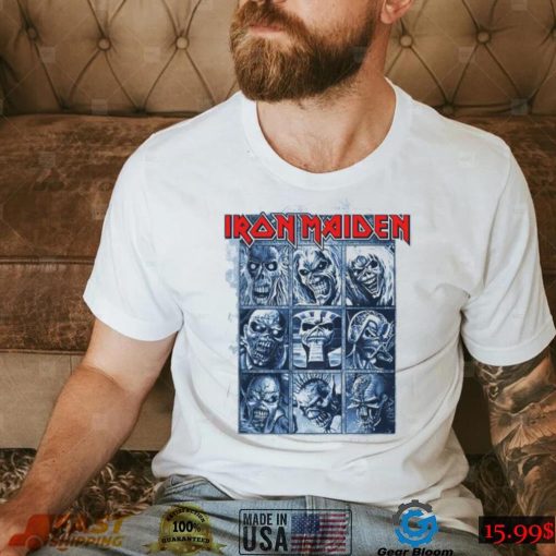 Iron Maiden Nine Eddies T Shirt, Iron Maiden Eddie Shirt,