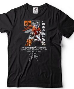 John Elway Denver Broncos signatures shirt