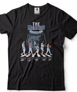 Memphis Grizzlies walking Abbey Road signatures t shirt