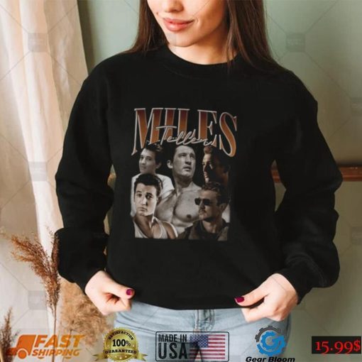 Miles Teller Collage Vintage 90s shirt