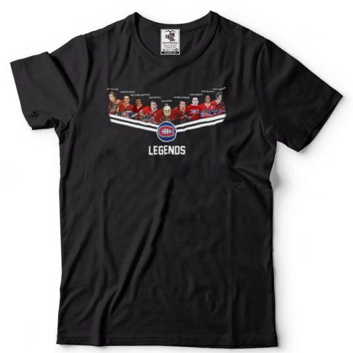 Montreal Canadiens Legends signatures t shirt