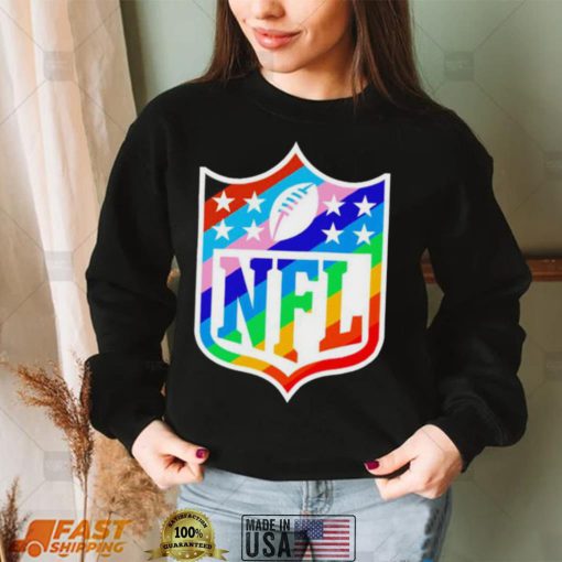 NFL Shield LGBT Pride logo shirt