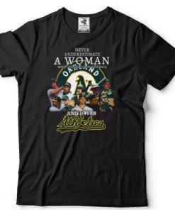 Never underestimate a woman who understands Baseball and loves Athletics shirt