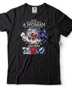 Never underestimate a woman who understands Sports and loves Tampa shirt