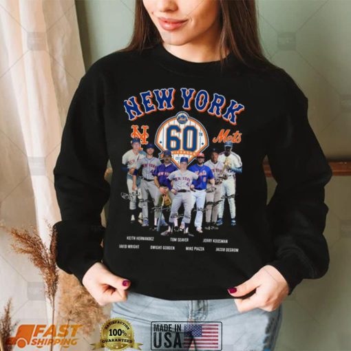 New York Mets legends signatures shirt