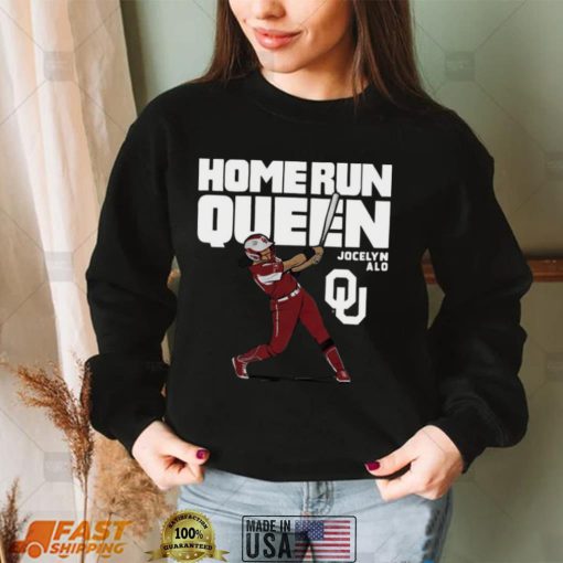 Oklahoma Softball Jocelyn Alo Home Run Queen Shirt