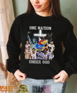 One Nation Under God Kansas Jayhawks Basketball Shirt