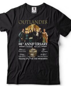 Outlander 08Th Anniversary 6 Seasons 2014 2022 Memories Signatures Shirt