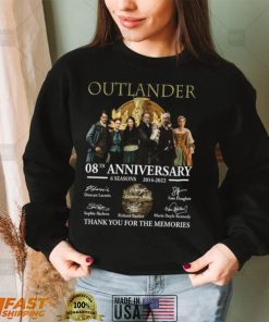 Outlander 08Th Anniversary 6 Seasons 2014 2022 Memories Signatures Shirt