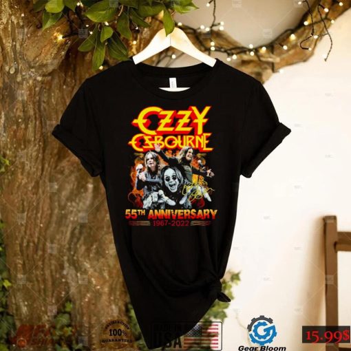 Ozzy Osbourne 55th Anniversary 1967 2022 Signatures T Shirt